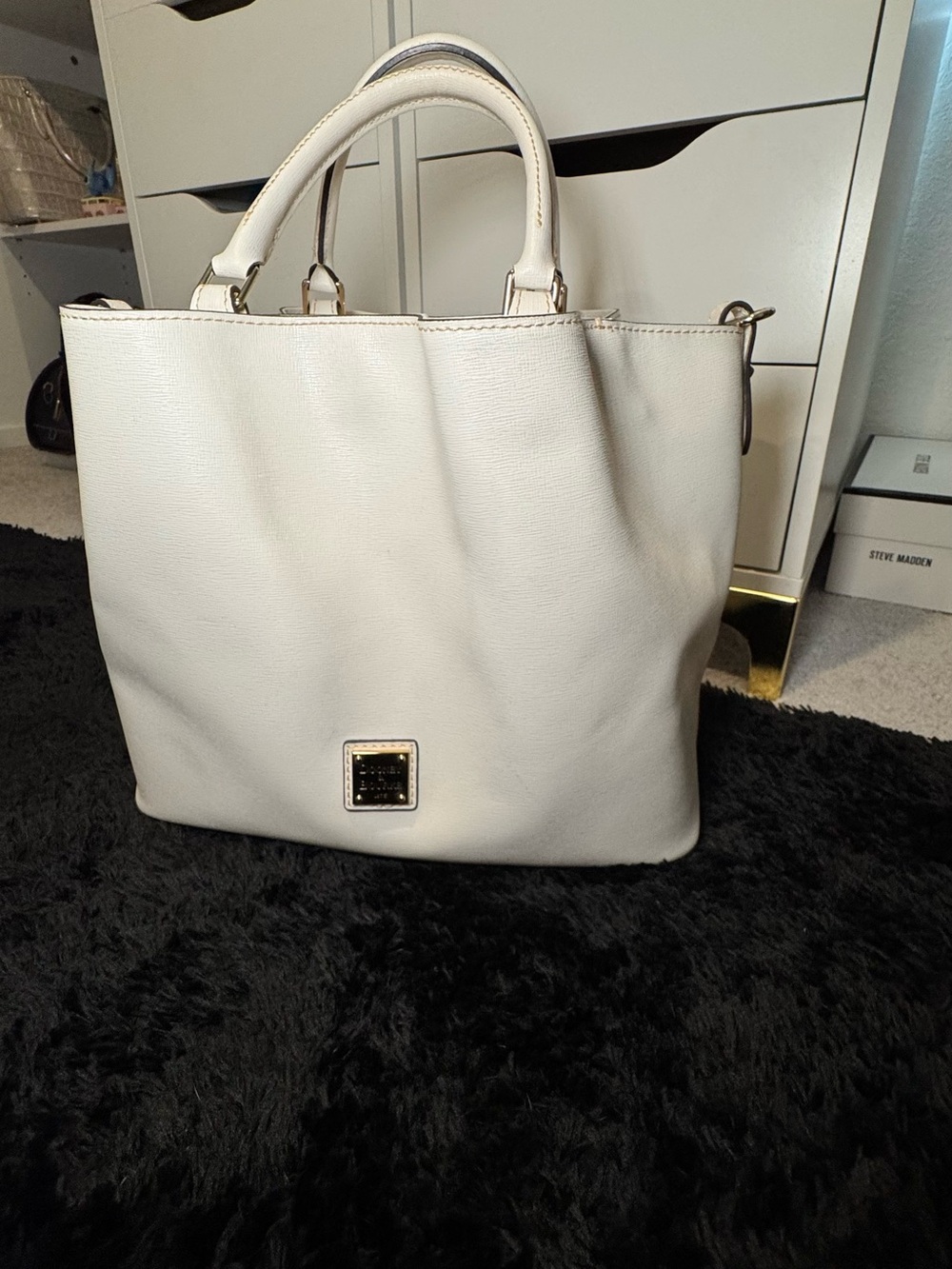 Dooney & Bourke White Leather Handbag